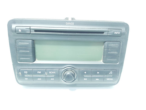 Radio CD, cod 5J0035161A, Skoda Fabia 2 Combi (5J, 545) (id:650560)