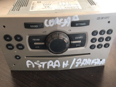 Radio CD cu codul original 344183129 pentru Astra H / Zafira B / Corsa D