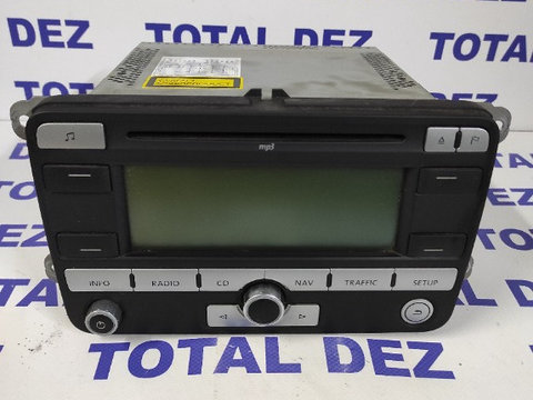 Radio CD cu MP3 si navigatie Volkswagen Passat B6, cod 1K0035191D