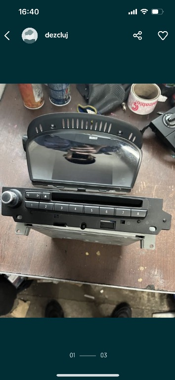 Radio cd cu navigatie bmw seria 5 e60,E61 cod:9195756