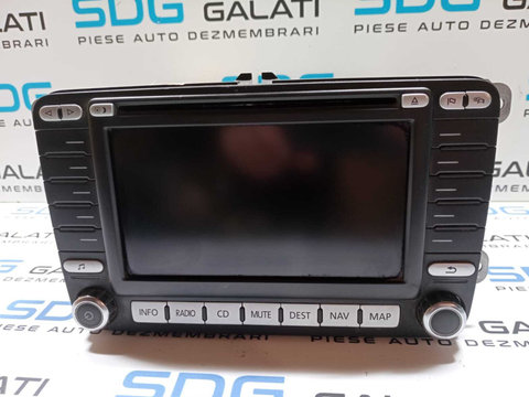 Radio CD DVD Player Navigație GPS Volkswagen Golf 5 2004 - 2008 Cod 1K0035198C 8618844888 0142605 7612002071 [M3792]