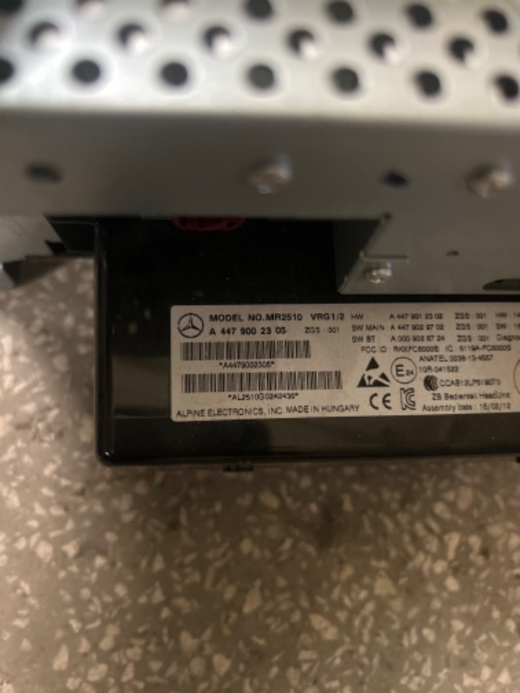 Radio Cd Mercedes Vito Viano W447 Dupa 2014 Cod A4479002305
