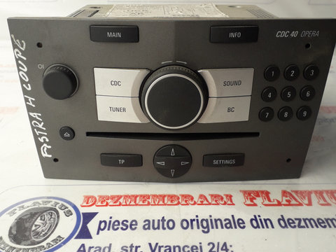 Radio CD Opel astra h Coupe Zafira B an 2004 cod 13121030