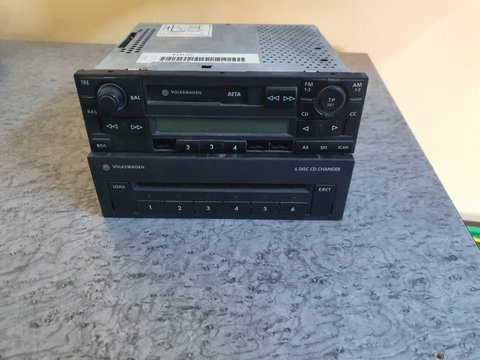 Radio CD Player Casetofon cu Magazie CD BETA VW