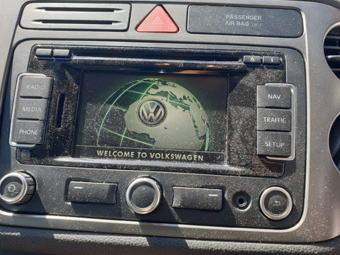 Radio CD Player cu Navigatie GPS Aux Auxiliar RNS 315 cu Bluetooth Volkswagen Passat B7 2010 - 2015