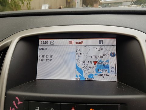 Radio CD Player cu Navigatie GPS CD500 Opel Astra J 2009 - 2015