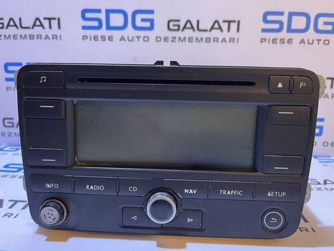 Radio CD Player cu Navigatie GPS RNS 300 VW Caddy 2004 - 2011 Cod 1K0035191C 7612002042