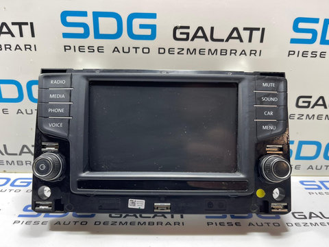 Radio CD Player cu Touchscreen Ecran Tactil Volkswagen Golf 7 2013 - 2017 Cod 3G0919605B [2752]