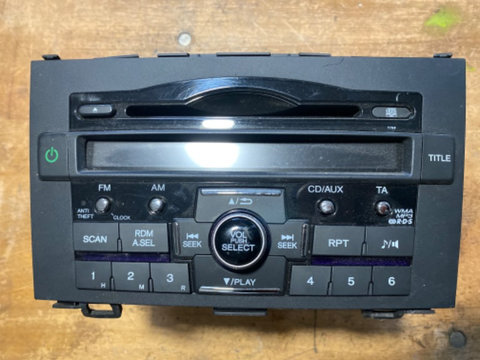 Radio CD Player Honda Cr v 2007-2011 cod 39100-SWA-G012-M1
