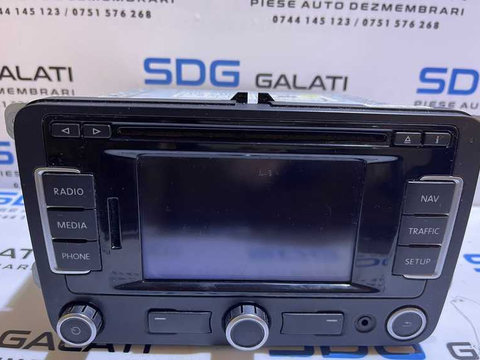 Radio CD Player Navigatie RNS 310 VW EOS 2006 - 2016 Cod 3C0035270