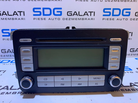 Radio CD Player RCD 500 Cu Cod Deblocare / SAFE VW Golf 5 Plus 2004 - 2008 Cod: 5M0035186B