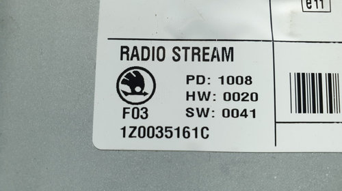 Radio CD Player Skoda Octavia (1Z3) 1.9 