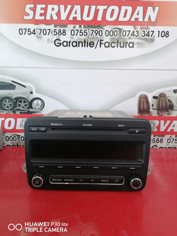 Radio CD Skoda Fabia 2 facelift (2010-2014) 1.6 Motorina 2013, 5J0035161D