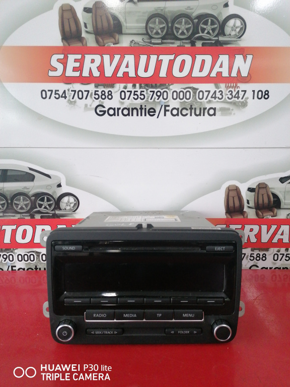 Radio CD Volkswagen Golf 6 2.0 Motorina 2012, 5M0035186J