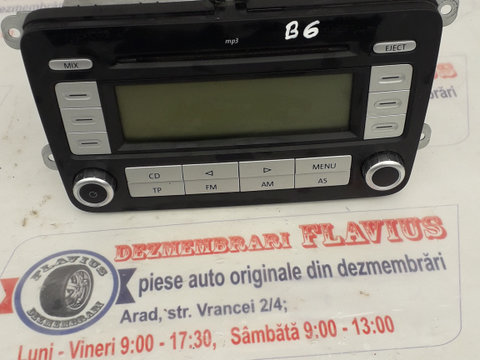 Radio CD vw Passat B6 an 2005 cod 0256245