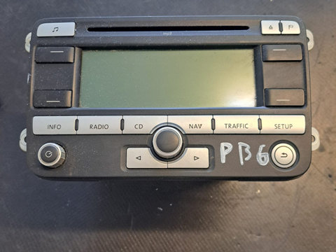 Radio CD VW Passat B6 - COD 1K0035191D /Cod pin: 0006