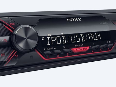 Radio MP3 Player Auto Sony DSXA210UI 4 x 55W USB Aux 220318-1
