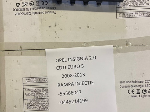 Rampa injectie Opel Insignia 2.0 CDTI A20DT A20DTH 2010