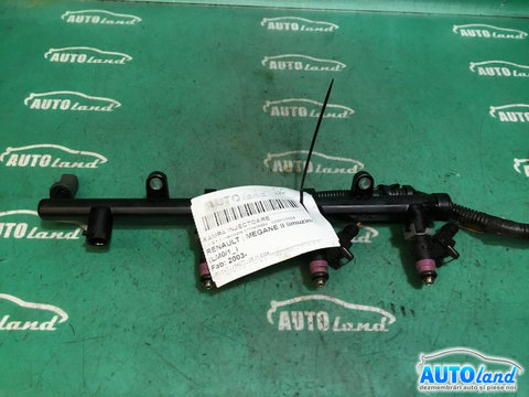 Rampa Injectoare 8200135504 1.6 B + 3 Injectoare 6119a00884 Renault MEGANE II limuzina LM0/1 2003