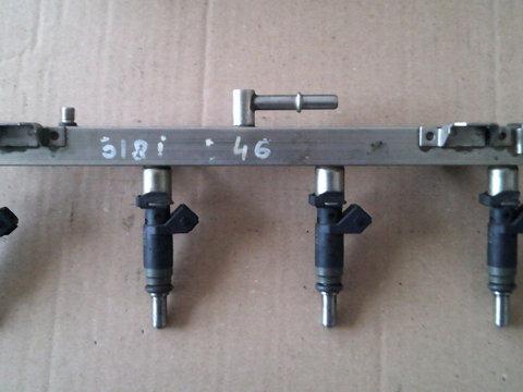 Rampa injectoare cu injectoare BMW E46, 1.8i, 7506159, 7506158, 1252-7506708-01