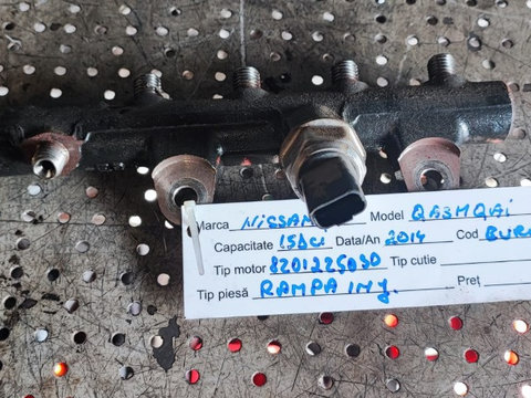 Rampa injectoare Nissan Qashqai 2014 1.5 dci Euro 5 cod 8201225030
