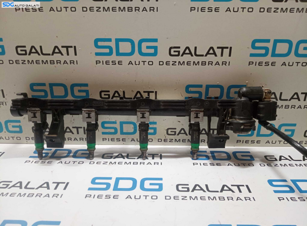 Rampa Presiune cu Injector Injectoare Ford Focus 2 1.4 B 2004 - 2010 Cod 5M5G-9H487-BA 98MF-BC [M6005][M6006]