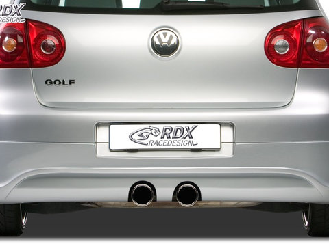 RDX Difuzor Difuzor prelungire bara spate pentru VW Golf 5 "R32 clean" cu teava esapament pentru R32-Auspuff Fusta bara spate Heck RDHA029-M material ABS