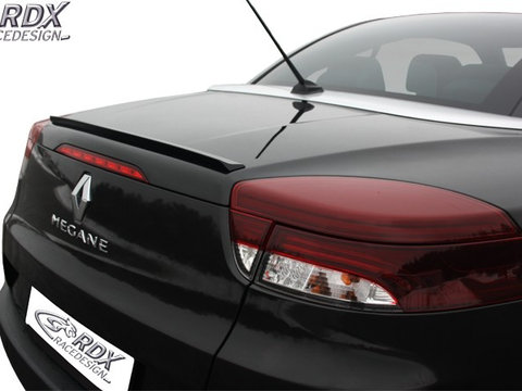 RDX Eleron lip portbagaj pentru RENAULT Megane 3 CC / Cabrio spoiler Haion Eleron Spate RDHL051 material Plastic