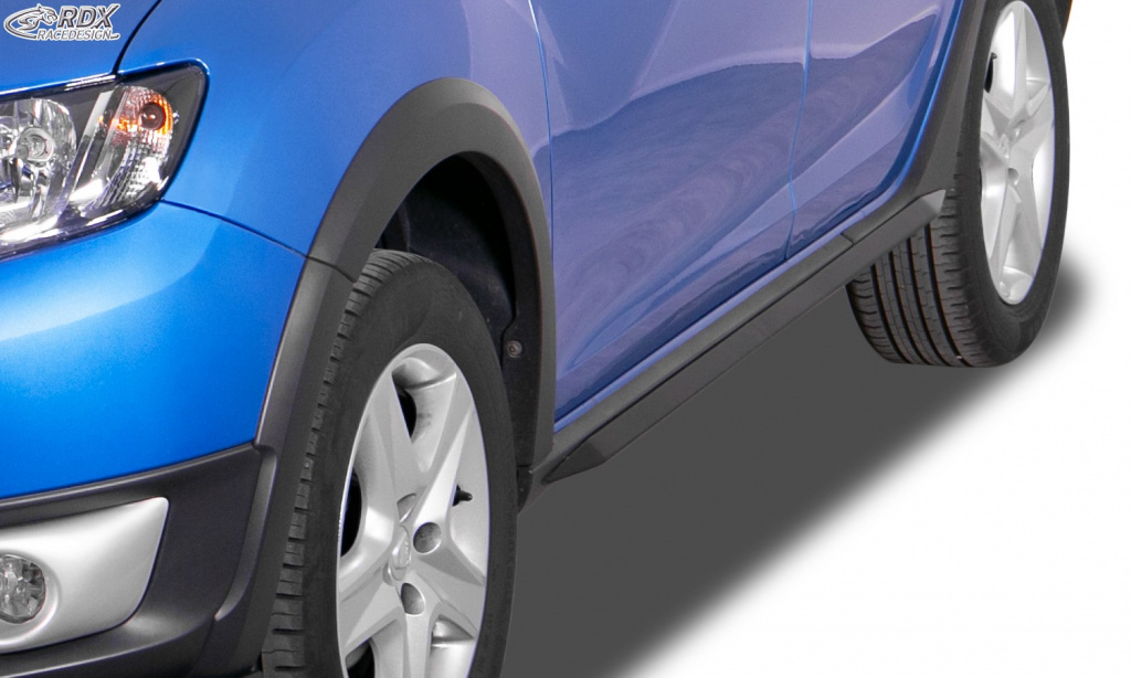RDX Praguri Laterale pentru DACIA Sandero 2 (incl. Stepway) "Slim" RDSL500098 material ABS