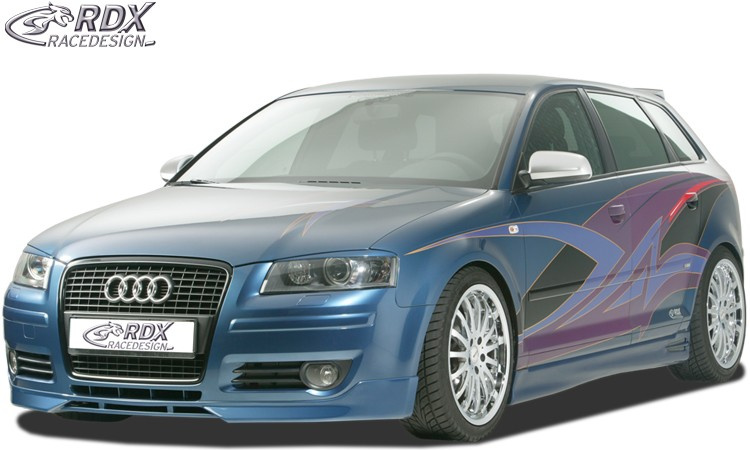 RDX Prelungire Spoiler Bara fata pentru AUDI A3 8P (2006 pana in 2008) & A3 8P Sportback (-2008) lip bara fata Spoilerlippe RDFA002 material Plastic