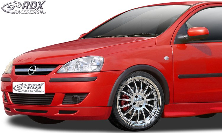 RDX Prelungire Spoiler Bara fata pentru OPEL Corsa C Facelift (ab 2002) lip bara fata Spoilerlippe RDFA045 material GFK