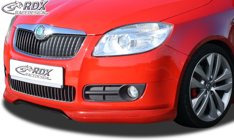 RDX Prelungire Spoiler Bara fata pentru SKODA Fabia 2 Typ 5J -2010 ( si pentru Roomster) lip bara fata Spoilerlippe RDFA052 material GFK