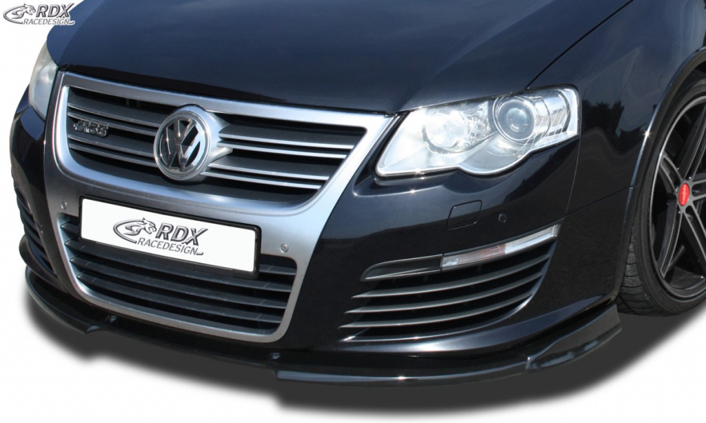 RDX Prelungire Spoiler Bara fata VARIO-X pentru VW Passat B6 / 3C R36 lip bara fata Spoilerlippe RDFAVX30581 material Plastic