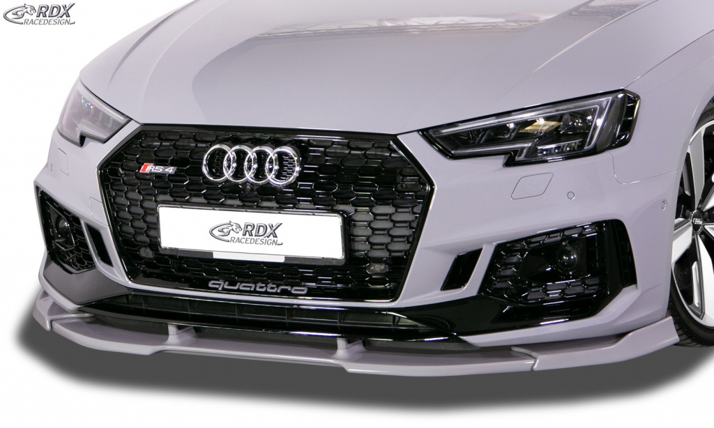 RDX Prelungire Spoiler Bara fata VARIO-X pentru AUDI RS4 B9 (-2020) lip bara fata Spoilerlippe RDFAVX30851 material Plastic