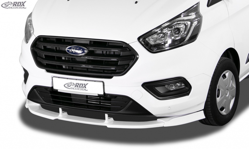 RDX Prelungire Spoiler Bara fata VARIO-X pentru FORD Transit / Tourneo Custom MK7 2018+ lip bara fata Spoilerlippe RDFAVX30885 material Plastic