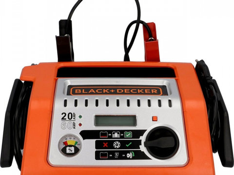 Redresor Automat Profi Pentru Acumulatori Auto Cu Diagnostic Digital Si Functie De Pornire Black &amp; Decker 20A 70113