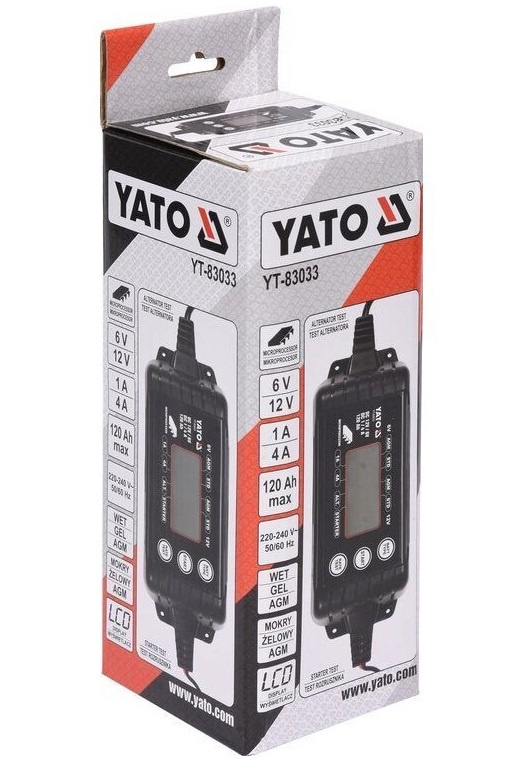 Redresor Baterie Digital Yato 6/12V, 1/4A, 120Ah YT-83033