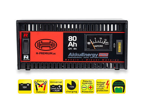 Redresor / incarcator baterii auto Akkuenergy Pro 300 8A 12V HEYNER (07438)