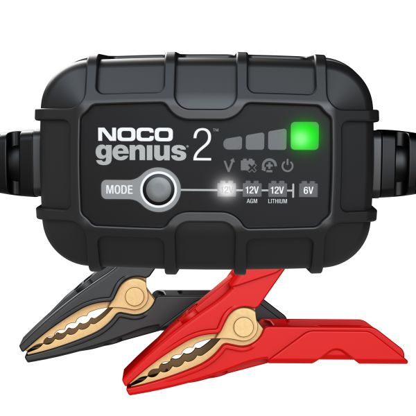 Redresor Noco Genius 2 auto/moto 6V/12V 2A pentru acumulatori maxim 40A Plumb-Acid AGM GEL VRLA Litiu