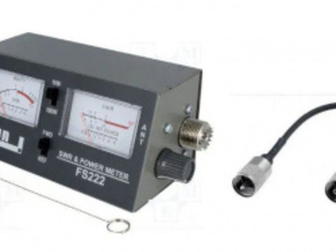 Reflectometru Wattmetru 10/100W Statii CB FS222 + Cablu