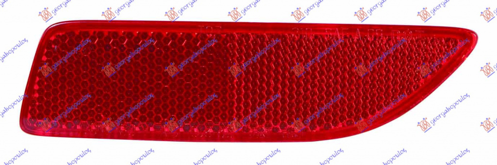 REFLECTOR BARA SPATE - LEXUS CT 200H 10-, LEXUS, LEXUS CT 200H 10-14, 486006112