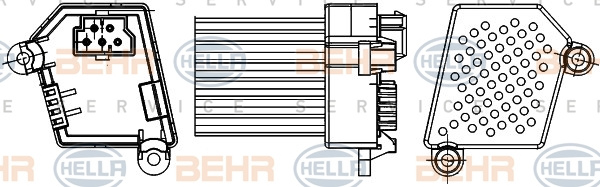 Reglaj, suflanta de interior (5HL351311521 HELLA) BMW,BMW (BRILLIANCE)