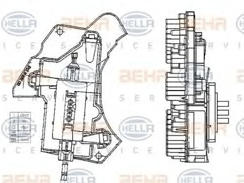 Reglaj, suflanta de interior MERCEDES-BENZ C-CLASS limuzina (W202), MERCEDES-BENZ E-CLASS limuzina (W210), MERCEDES-BENZ C-CLASS Break (S202) - HELLA