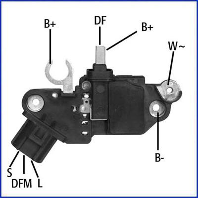 Regulator, alternator FORD TRANSIT (FM_, FN_), Cadru de sprijin, 01.2000 - 05.2006 HITACHI 130593