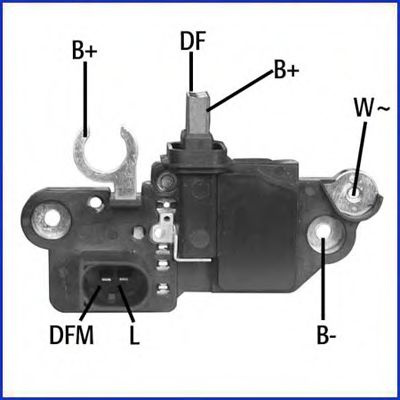 Regulator, alternator MERCEDES CLK (C209) (2002 - 2009) HITACHI 130570 piesa NOUA