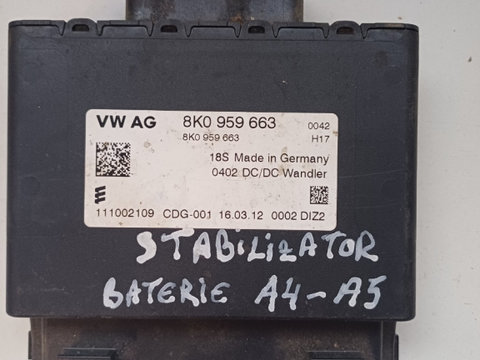 Regulator tensiune baterie AUDI A5/S5 (8T3) [ 2007 - 2017 ] OEM 8K0959663