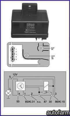 Releu Bujii CITROËN XANTIA (X1) HÜCO 132080