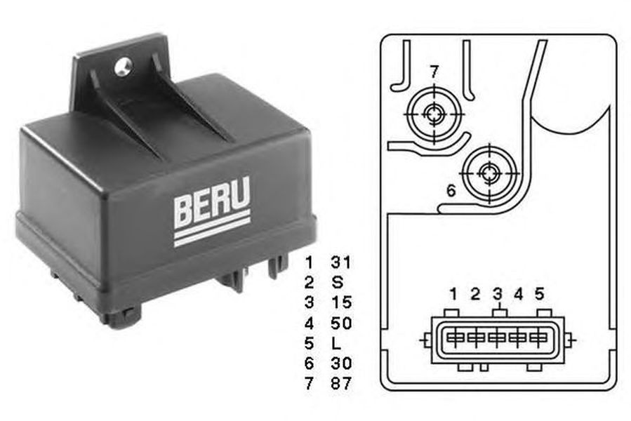 Releu bujii CITROEN XM Y4 BERU GR034