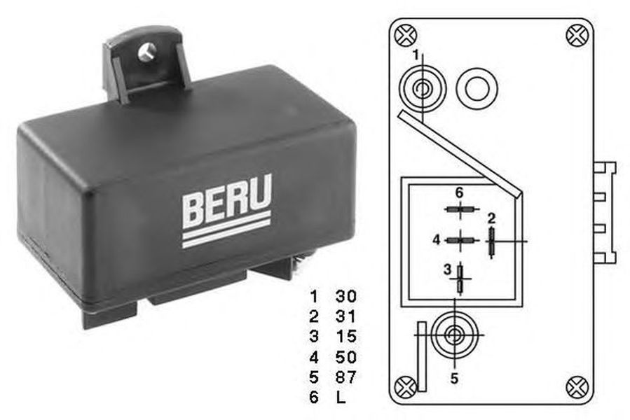 Releu bujii FIAT DUCATO platou sasiu 290 BERU GR065