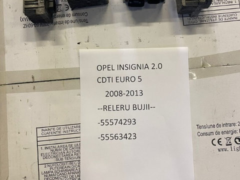 Releu bujii Opel Insignia 2.0 CDTI EURO 5 A20DT A20DTH 55574293 55563423